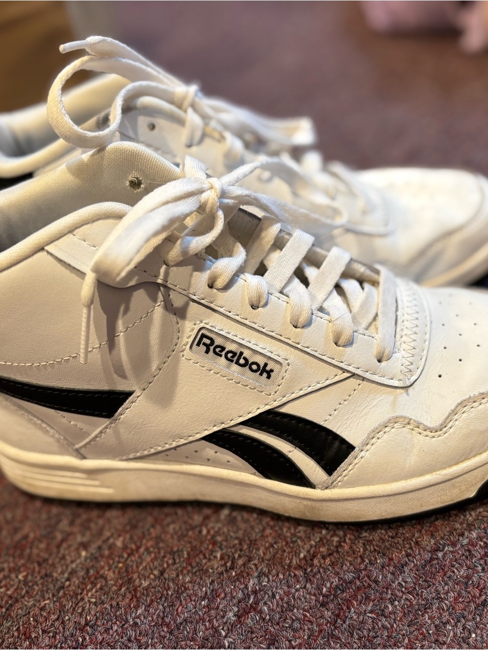 Reebok Classic White & Black Men's Sneakers